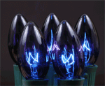 Blue Twinkle C9 Bulbs 7 Watt Replacement Lamps 25 Pack