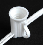 Premium Commercial Grade C7 1000' Spool 12" Spacing 8 Amp White Wire