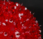 Red 100 Light Starlight Sphere 7.5" 