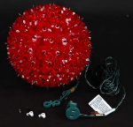 Red 100 Light Starlight Sphere 7.5" 
