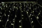 LED Curtain Twinkle Lights 20 LED Warm White Non-Connectable White Wire