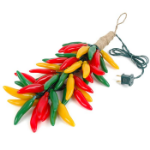 Red Green Yellow Chili Pepper Cluster Ristras 50 light