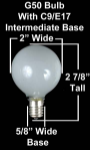 25 G50 Globe Light String Set with Clear Bulbs on Black Wire