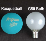 25 G50 Globe Light String Set with Red Bulbs on Brown Wire