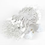 Clear 100 Light Random Twinkle Mini Lights 34' White Wire