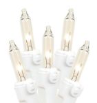 Clear 100 Light Random Twinkle Mini Lights 34' White Wire