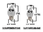 25' Brown Commercial Grade Stringer 25 Candelabra (e12) Base Sockets