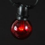 Red LED G50 Globe Bulbs - 5pk