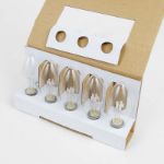 5 Pack Blue Smooth Glass C9 LED Bulbs