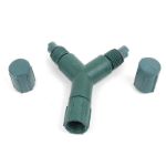 Coaxial Y Connector - Green