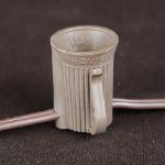 25 Twinkling C9 Christmas Light Set - Blue - Brown Wire