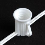 C9 200' Stringer 24" Spacing, 100 Sockets - White Wire