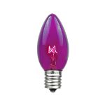 Purple Transparent C9 7 Watt Replacement Bulbs 25 Pack