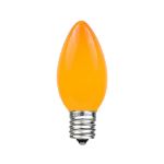 Orange Ceramic Opaque C9 7 Watt Bulbs 25 Pack