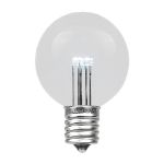 Pure White LED G50 Globe Bulbs - 5pk