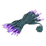 35 Light Traditional T5 Purple LED Mini Lights Green Wire