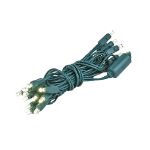 20 Light Non Connectable Warm White LED Mini Lights Green Wire