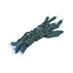 20 Light Non Connectable Pure White LED Mini Lights Green Wire