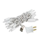 35 Light Non Connectable Warm White LED Mini Lights White Wire