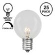 Clear G50 7 Watt Replacement Bulbs 25 Pack 