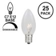 Clear Transparent C7 5 Watt Bulbs
