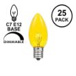 Yellow Transparent C7 5 Watt Bulbs