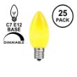 Yellow Ceramic Opaque C7 5 Watt Replacement Bulbs 25 Pack