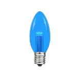 5 Pack Blue Smooth Glass C9 LED Bulbs