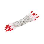 Non Connectable Red White Wire Mini Lights 20 Light 8.5'