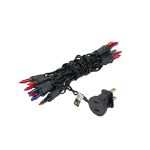 Non Connectable Multi Black Wire Mini Lights 20 Light 8.5'
