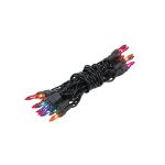 Non Connectable Multi Black Wire Mini Lights 20 Light 8.5'