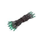 Non Connectable Green Brown Wire Mini Lights 20 Light 8.5'