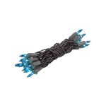 Non Connectable Teal Brown Wire Mini Lights 20 Light 8.5'