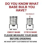 Orange Ceramic Opaque C7 5 Watt Replacement Bulbs 25 Pack