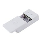 20 LED Battery Operated Lights Purple White Wire