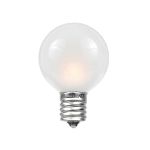 100 G30 Globe String Light Set with Frosted White Bulbs on Black Wire