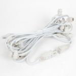 25 Clear G30 Commercial Grade Candelabra Base Light Set - White Wire