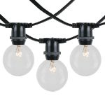 80 Clear G50 Commercial Grade Intermediate Base Light Set