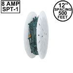 C7 500' Spool 12" Spacing 8 Amp Green Wire