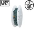 Premium Commercial Grade C9 500' Spool 12" Spacing 8 Amp Green Wire