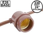 330' Brown Commercial Grade Stringer (E26 Base)
