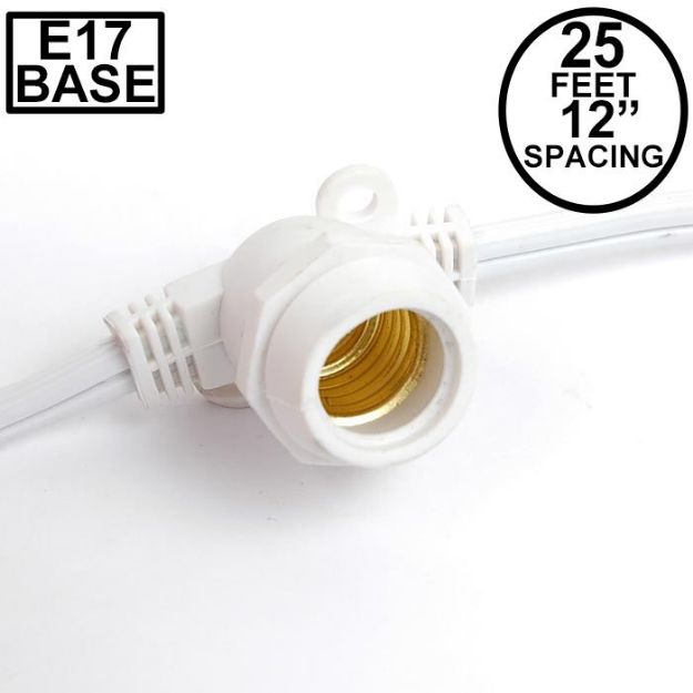 25' White Commercial Grade stringer e17 Base