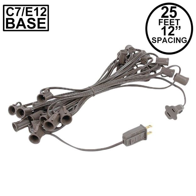 C7 25' Stringers 12" Spacing Brown Wire