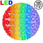 100 Rainbow LED 7.5" Sphere