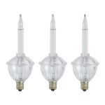 Clear Traditional Classic Bubble Light With Clear Base Replacements 3 Pack 