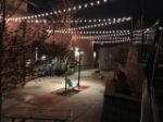 100 G40 Globe String Light Set with Clear Bulbs on Brown Wire