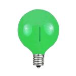 Green - G40 - Plastic Filament LED Replacement Bulbs - 25 Pack