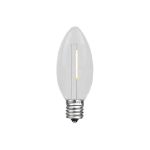 Warm White C7 LED Plastic Filament Replacement Bulbs 25 Pack