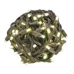 Coaxial 100 LED Warm White 6" Spacing Brown Wire