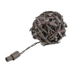Coaxial 100 LED Warm White 6" Spacing Brown Wire